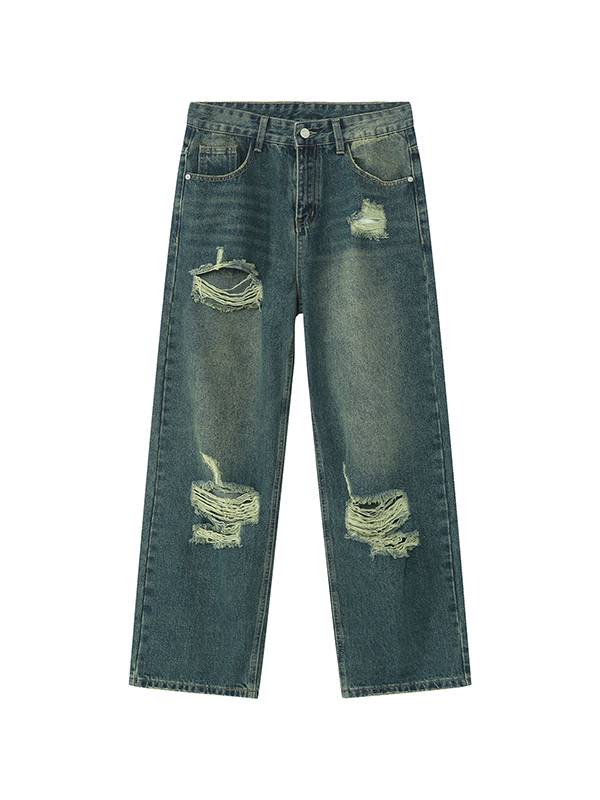 Men's Vintage Ripped Loose Jean-3