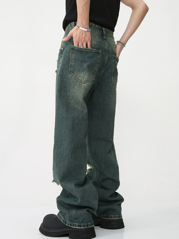 Men's Vintage Ripped Loose Jean-1