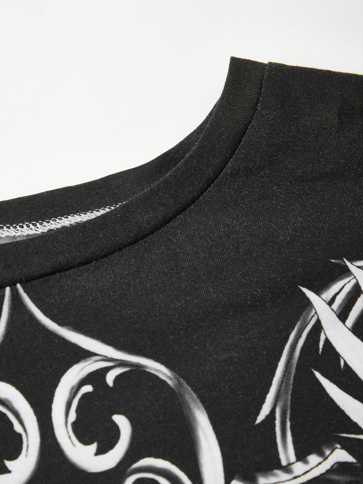 Punk Patchwork Long Sleeve Graphic Tee-4